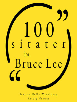cover image of 100 Bruce Lee-sitater